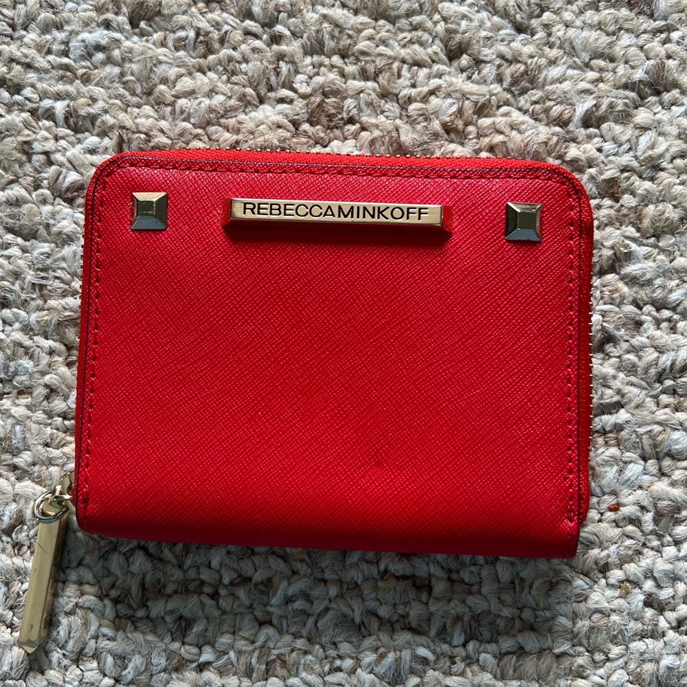Rebecca Minkoff Poppy Red Zipper Wallet